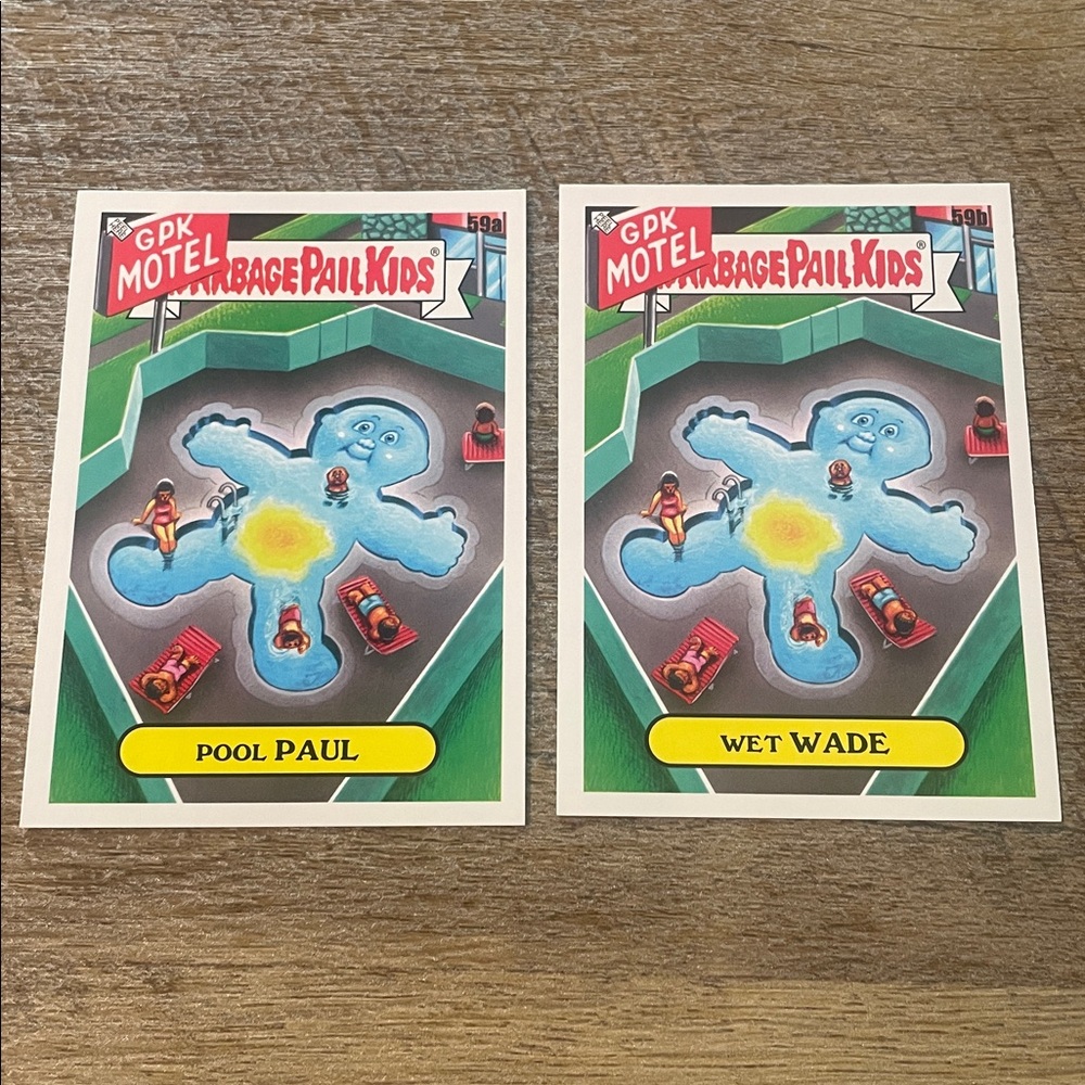 ✨10/$10 GPK SALE✨ Garbage Pail Kids GPK Go on Vacation Base 59a and 59b